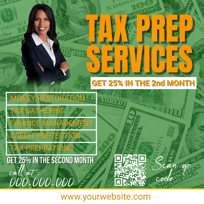 tax business Template PosterMyWall