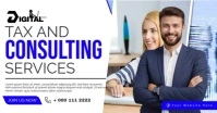 Tax Consulting Ads Imagen Compartida en Facebook template
