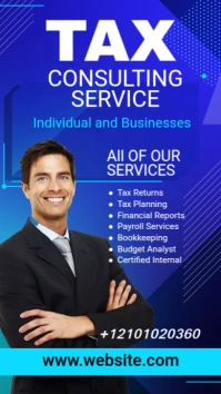 Tax consulting service banner ad Indaba yaku-Instagram template