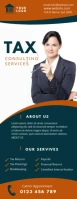 tax consulting service flyer Media Página Carta template