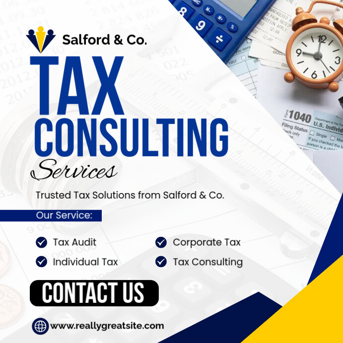 tax consulting services Template | PosterMyWall