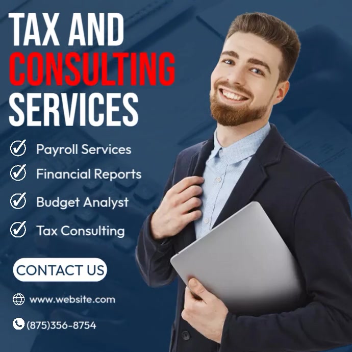 Tax Consulting Services Template | PosterMyWall