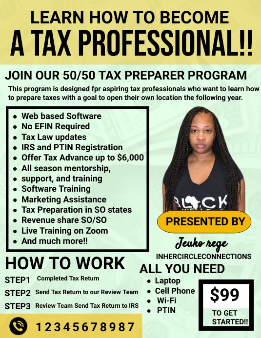 tax flyer Template PosterMyWall