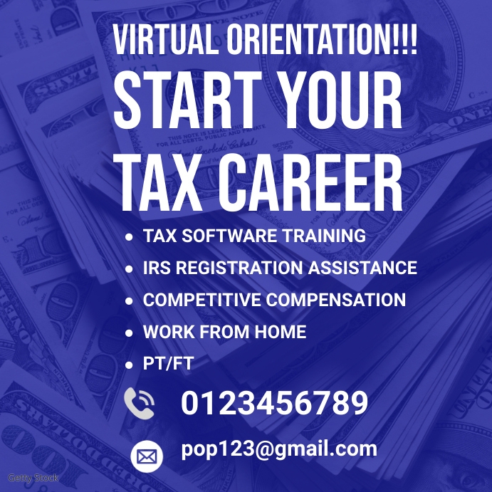 Tax flyer templates Instagram Post