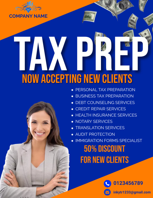 tax flyers Template PosterMyWall