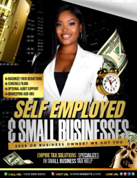 Tax Help for Self-Employed Business Flyer (US Letter) template