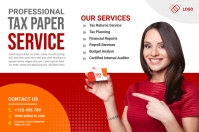 สีขาว Tax Services Banner 4' × 6' Template