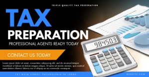 Tax Prep Facebook Shared Image template