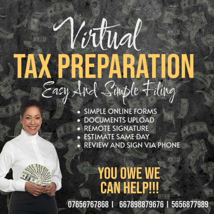 tax prep flyers Template | PosterMyWall