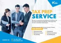 Tax Prep Service Ad Template Carte postale