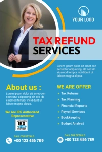 Tax prep service Template Illustration Pinterest