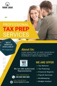 Tax prep service Template Illustration Pinterest