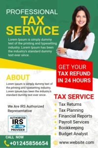 Tax prep service Template Illustration Pinterest