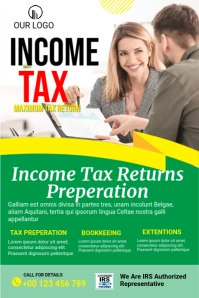 Tax prep service Template Pinterest na Graphic