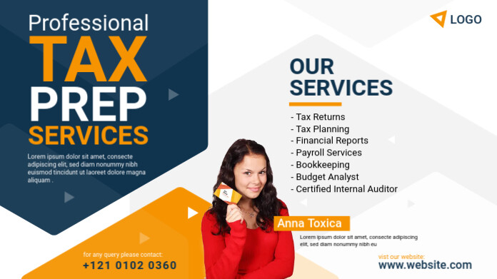 Tax Prep Services Ad Template | PosterMyWall