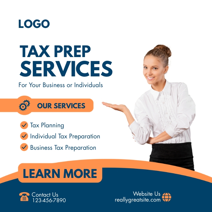 TAX PREP SERVICES Template PosterMyWall