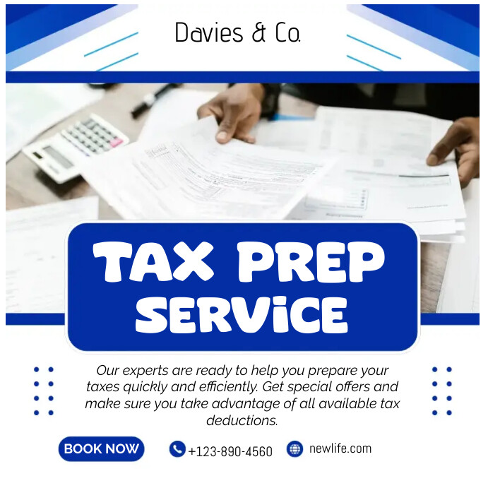 Copy of Tax prep services | PosterMyWall