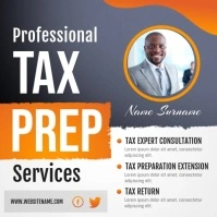 Tax Prep Services Tax Agency Instagram Video Cuadrado (1:1) template