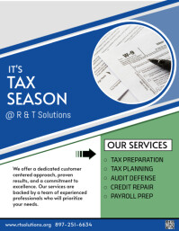 White Tax Services Promotion Flyer Template