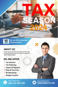 Tax Preparation Illustration Pinterest template