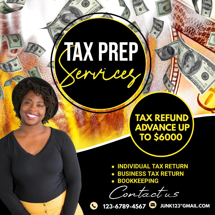 TAX PREPARATION FLYER Template PosterMyWall