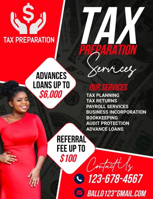 TAX PREPARATION FLYER Template PosterMyWall
