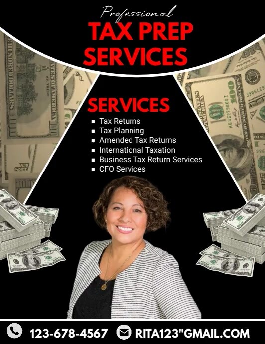 TAX PREPARATION FLYER Template PosterMyWall
