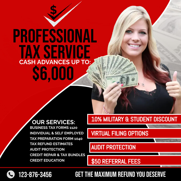 TAX PREPARATION FLYER Template PosterMyWall TAX PREPARATION FLYER Template PosterMyWall