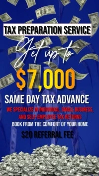 Tax Preparation Flyers Instagram Story template