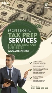 Tax Preparation Service Ad Template Historia de Instagram