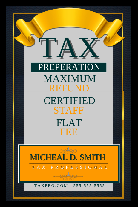 Refund Advertisement Examples Tax Refund Template | PosterMyWall