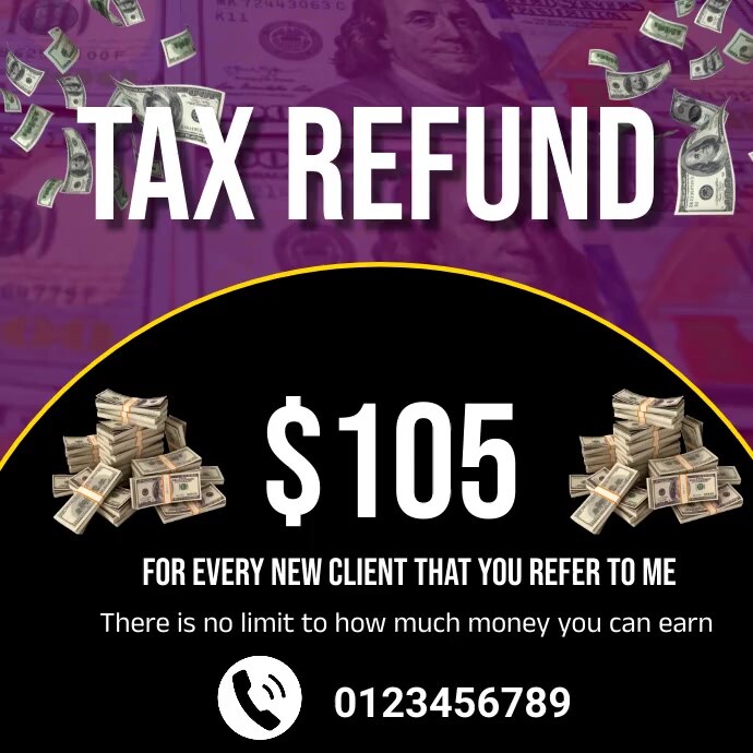 Refund Advertisement Examples tax refund flyers Template | PosterMyWall