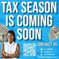 Tax season flyers Instagram Post template