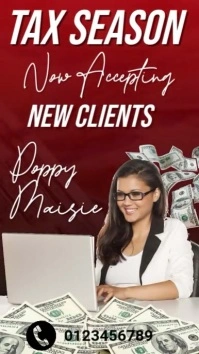 Tax Season flyers Instagram Story template
