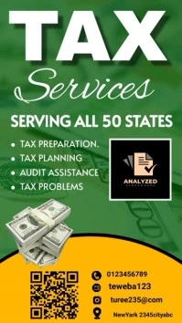 tax service flyer Instagram-Story template