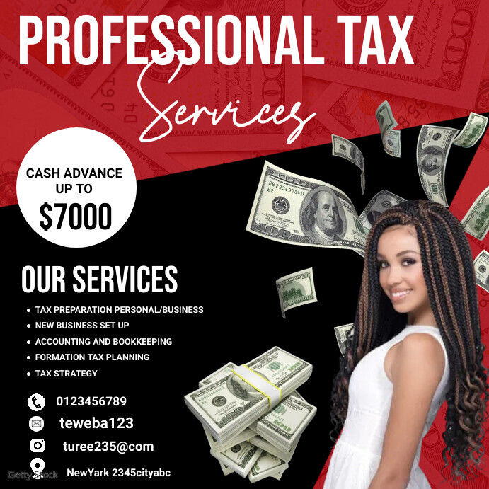 tax service flyer Template PosterMyWall