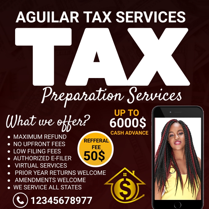 Tax Service flyer Template PosterMyWall