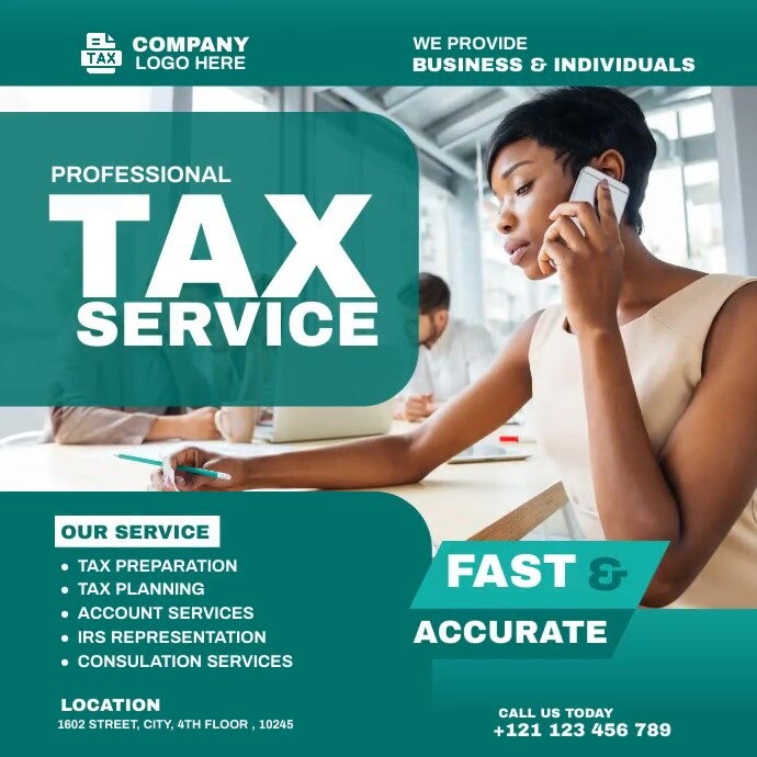 tax service flyer Template PosterMyWall
