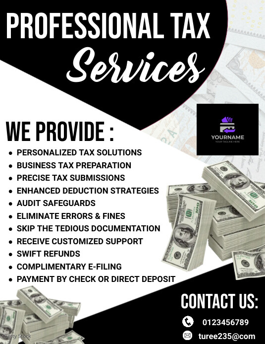 tax service flyer Template PosterMyWall