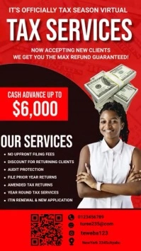 tax service flyer Instagram Story template