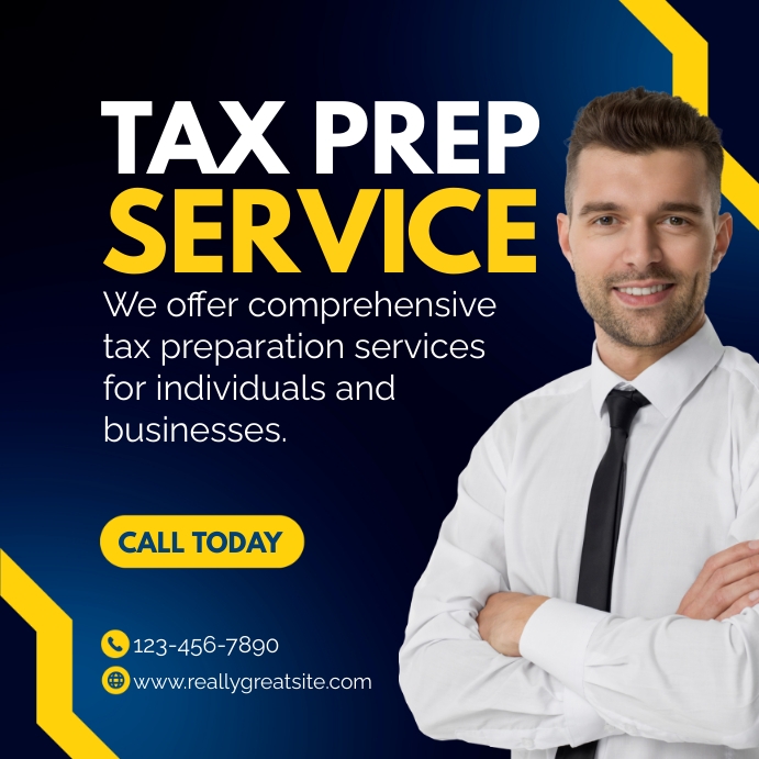 Tax services Template PosterMyWall
