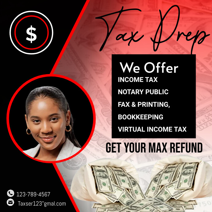 tax services flyer Template PosterMyWall