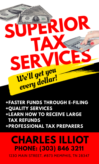 Tax Services Flyer Template | PosterMyWall