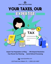 Tax services instagram portrait template