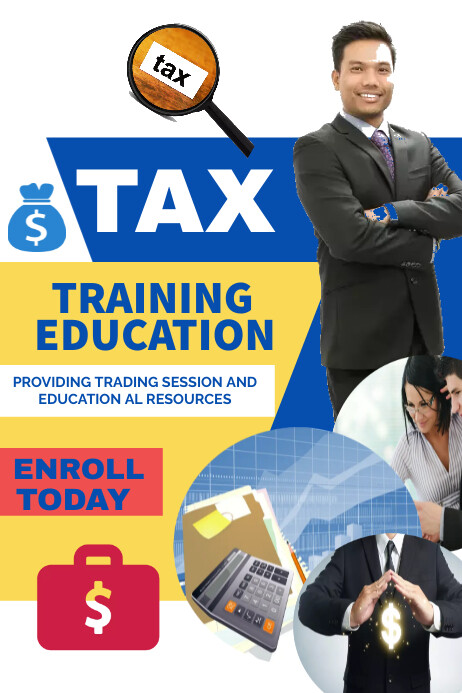 Tax training poster template | PosterMyWall