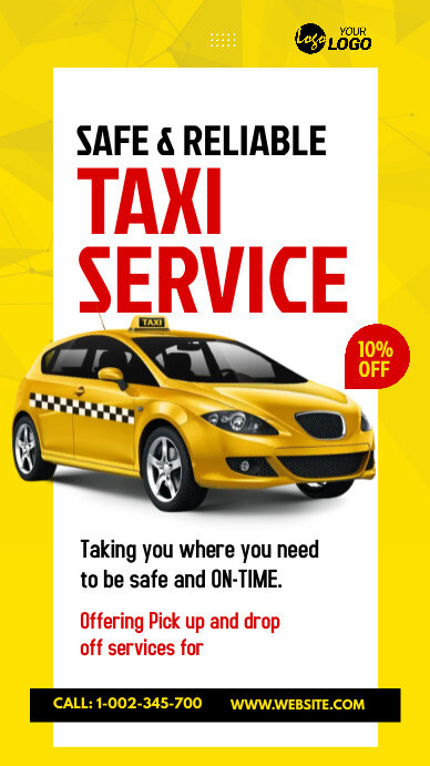 Copy of Taxi Service Ad | PosterMyWall