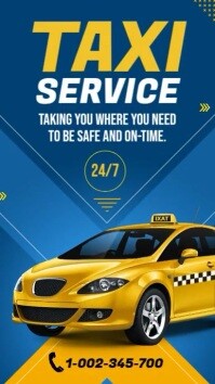Taxi service banner ad Instagram Story template