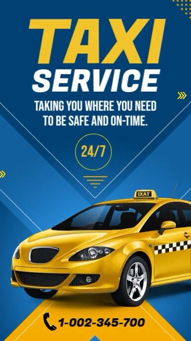 Taxi service banner ad Instagram Story template