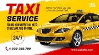 Taxi Service Banner ad Pantalla Digital (16:9) template