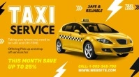 Taxi Service Banner Ad Digital Display (16:9) template